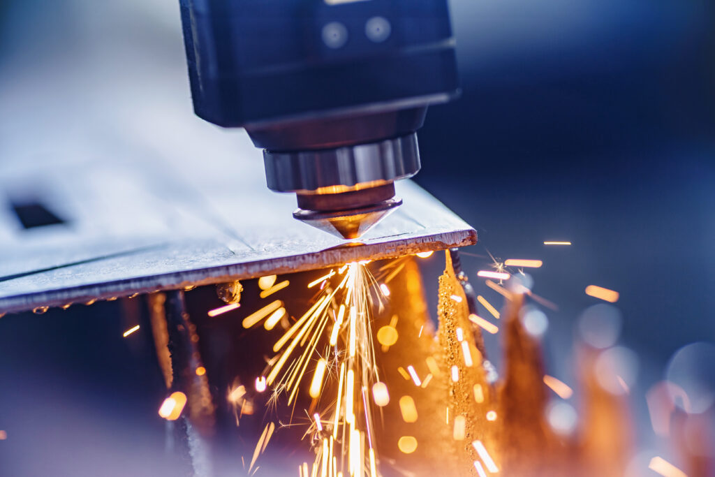 Laser cutting metal